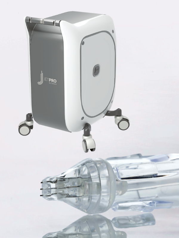 JetPro Gerät von TelTech mit Handstück – professionelle JetPeel-Technologie bei den Schönmachern in München Bogenhausen